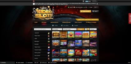 A variety of slot games as Videslots Casino