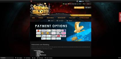 A great number of payment providers that Videoslots supports