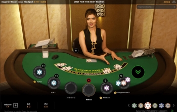Casino.com Blackjack Live Dealer Session