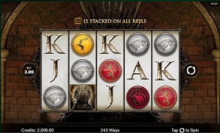 Game of Thrones mobile slot game