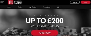 The Welcome Bonus at Mansion Casino